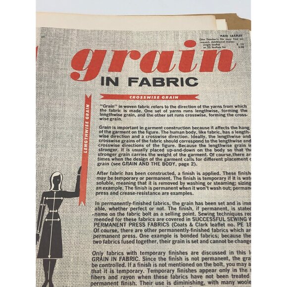 Sewing Guide Terms Beginner Simplicity Reference DIY Clothing Sew Pamphlet VTG - Picture 16 of 16